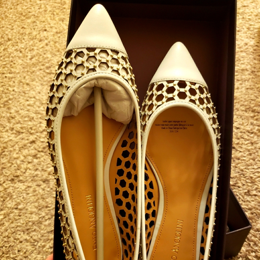 Enzo Angiolini Studded Flats